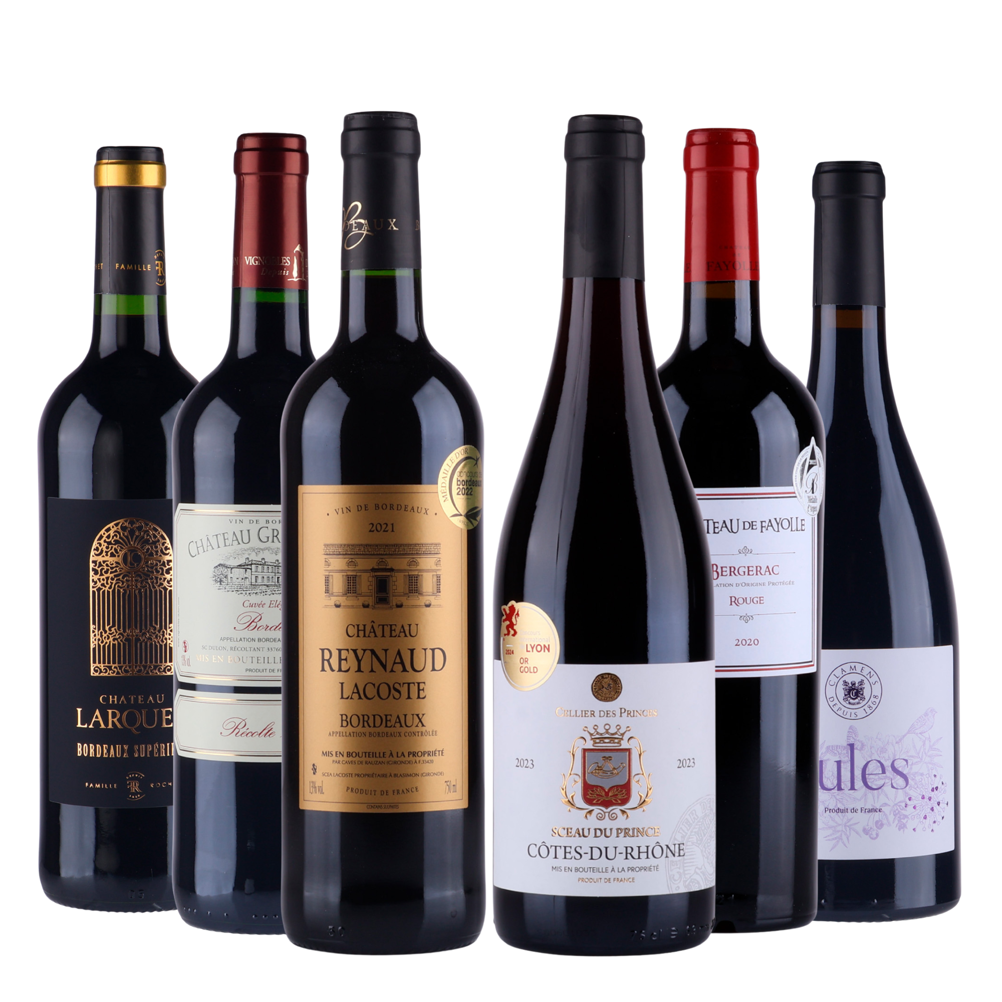 Lyxig fransk vinlåda - med 3 x guld- och 1 x silvermedalj  🥇🥇🥇🥈