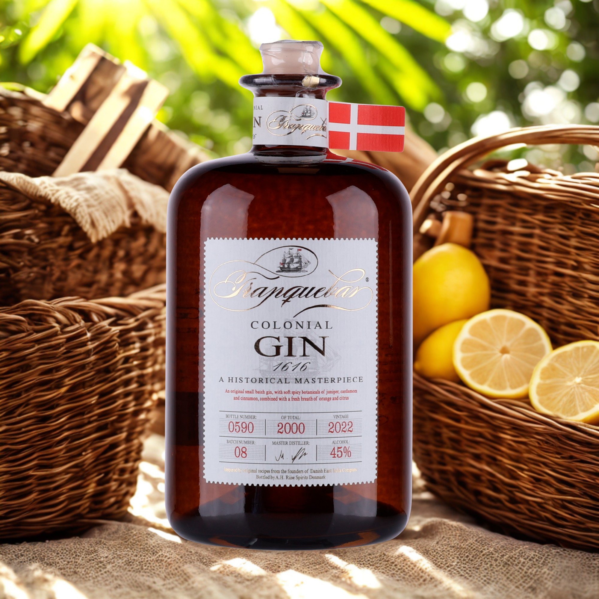 Tranquebar Colonial Dry Gin - 45% - 70 cl