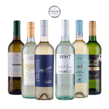 Lyxig vinlåda med vitt vin 