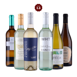 Lyxig vinlåda med vitt vin 