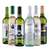 Lyxig vinlåda med vitt vin 