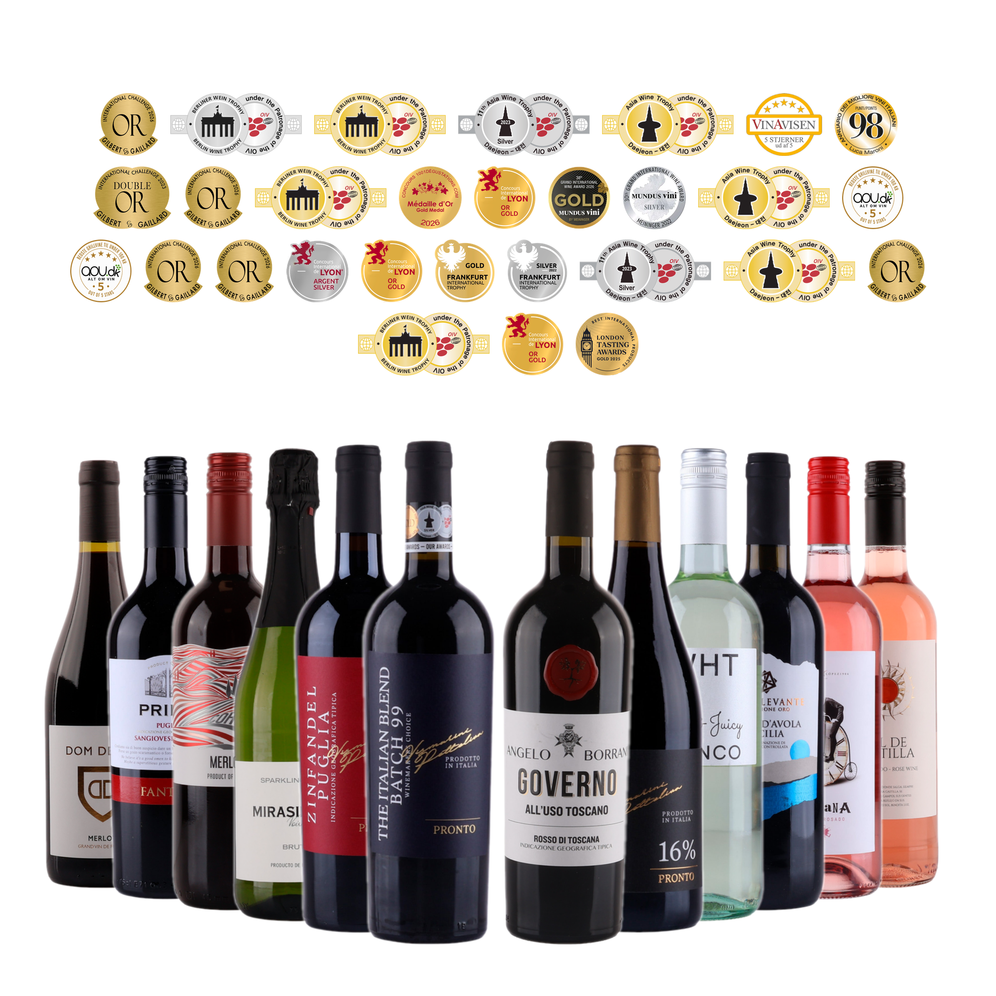 XL Lyxig vinlåda - Guld nivå 🏅🍷
