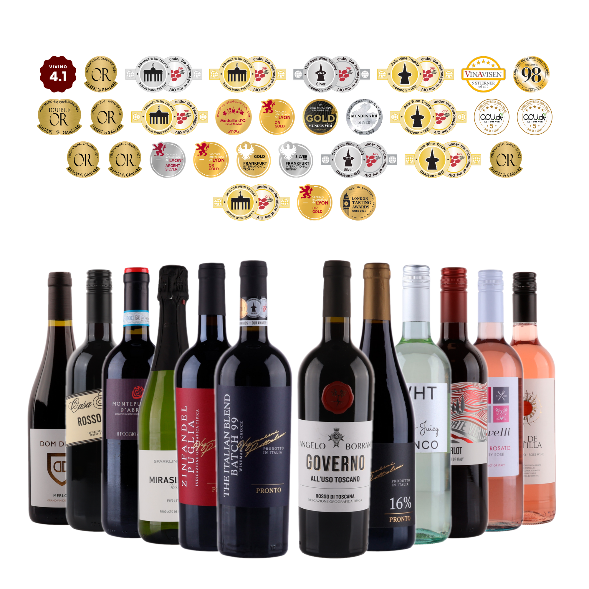 XL Lyxig vinlåda - Guld nivå 🏅🍷