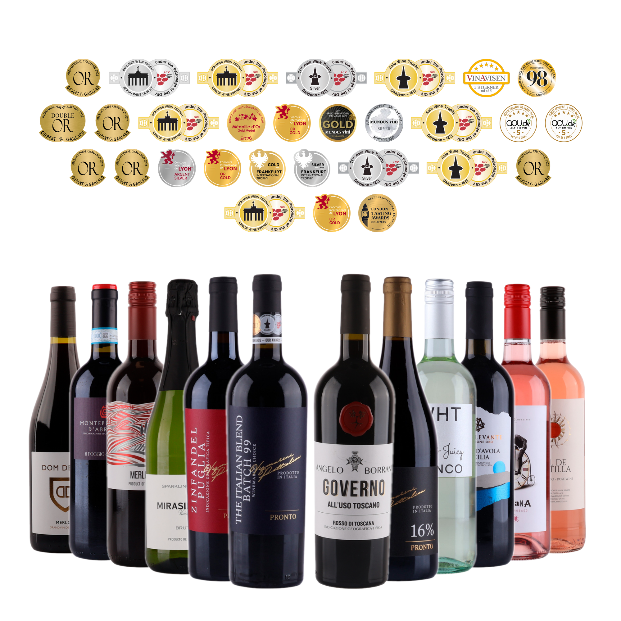 XL Lyxig vinlåda - Guld nivå 🏅🍷