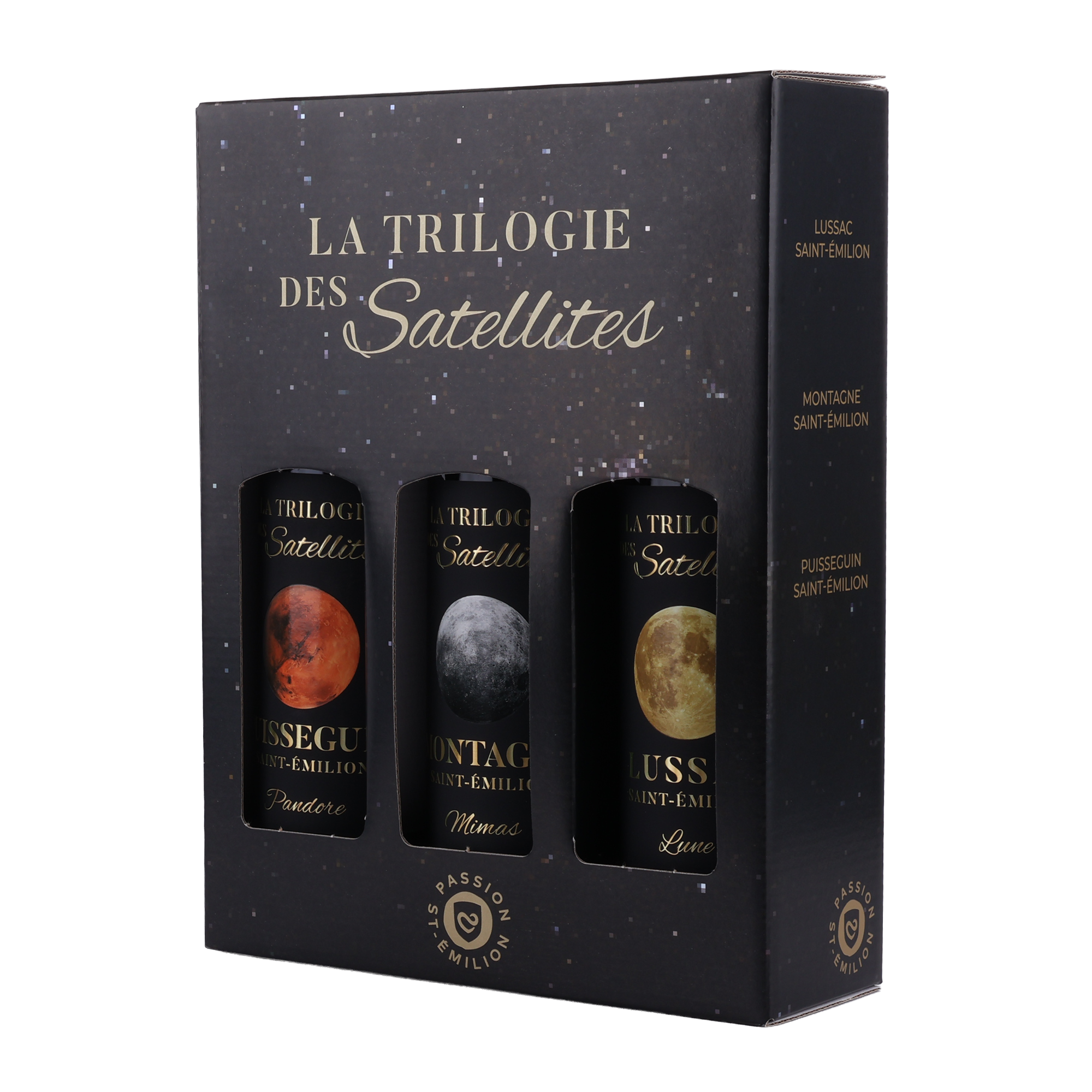 Trilogie - Gåvoask med 3 eleganta rödviner från Saint Emilion